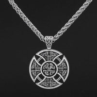 Viking Shield Necklace | Stainless Steel