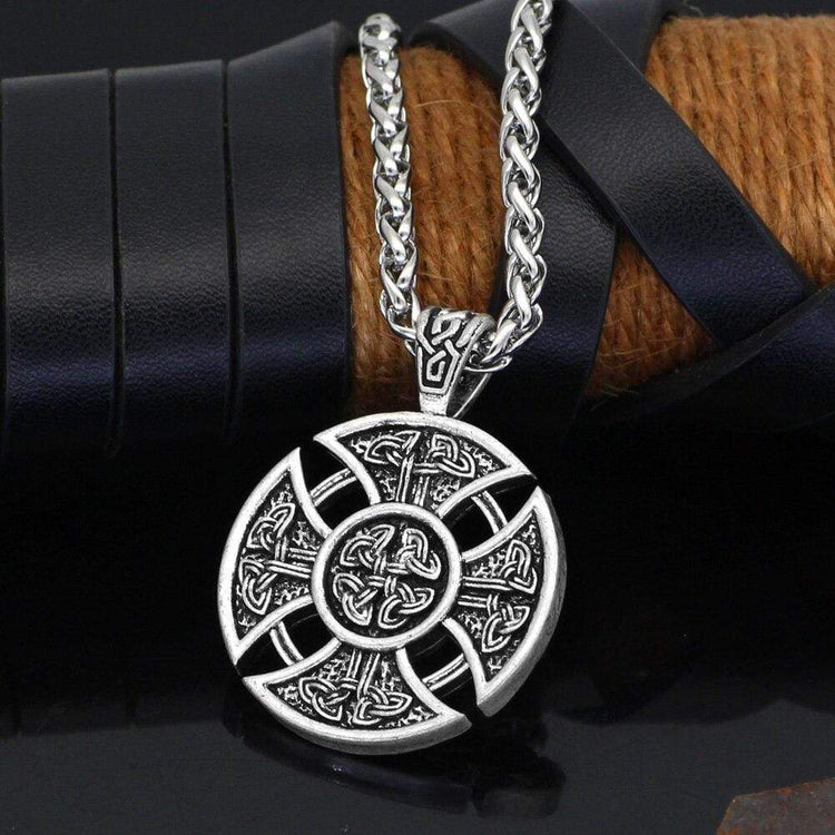 Viking Shield Necklace | Stainless Steel