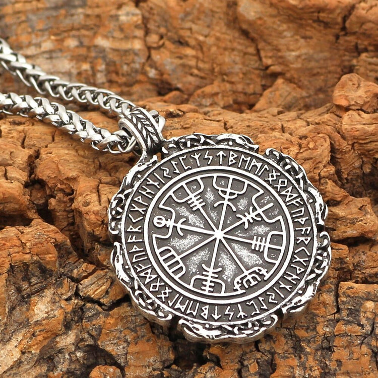 Vegvisir Runic Compass Necklace