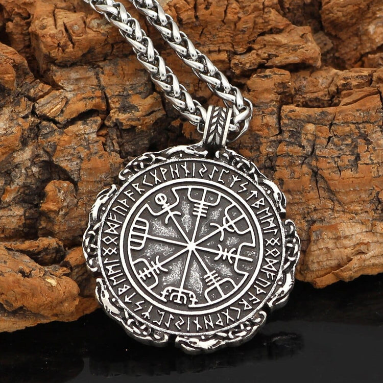 Vegvisir Runic Compass Necklace