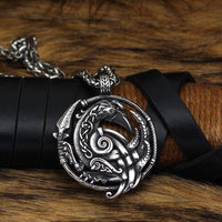Odin's Crow Necklace | Stainless Steel