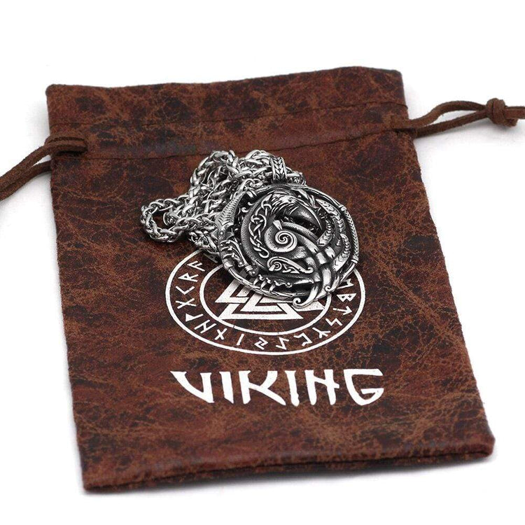 Odin's Crow Necklace | Stainless Steel