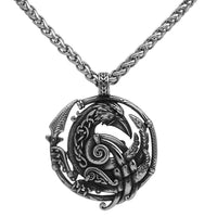 Odin's Crow Necklace | Stainless Steel