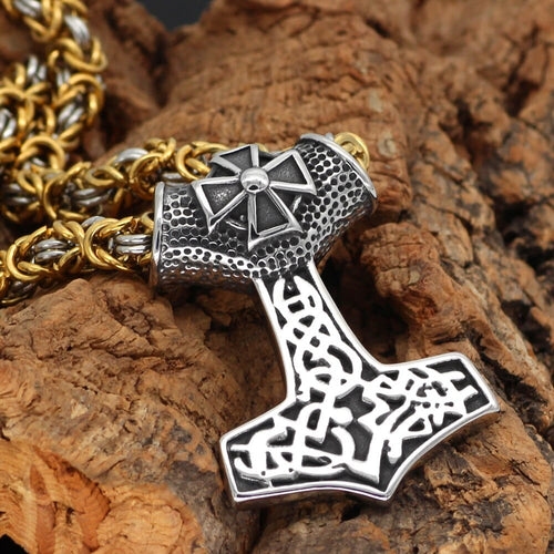 Collier Collier de bravoure Mjolnir ornementé - Odins Hall