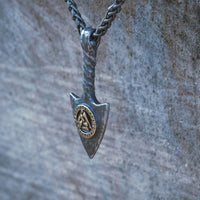 Viking arrow necklace - Rune Valknut