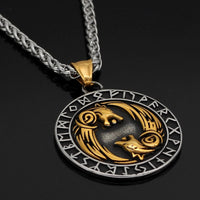 Geri and Freki Necklace - Odin's Wolves