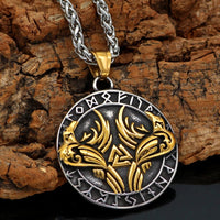 Huginn and Muninn necklace - Odin's ravens