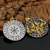 Huginn and Muninn necklace - Odin's ravens