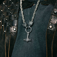 Mjolnir's power necklace and protection for Freki and Geri