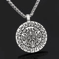 Odin's face runic necklace
