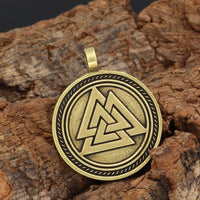 Odin's face runic necklace