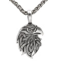 Odin's raven head necklace