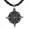 Collier Collier Vegvisir boussole du destin SilverLeather - Odins Hall