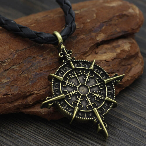 Collier Collier Vegvisir boussole du destin - Odins Hall