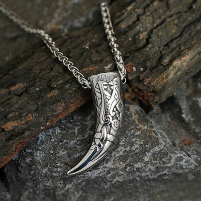 Necklace viking tooth of Fenrir the giant wolf