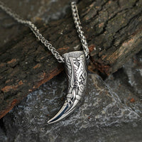 Necklace viking tooth of Fenrir the giant wolf