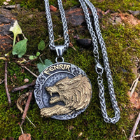 Fenrir wolf viking Necklace