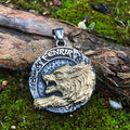 Fenrir wolf viking Necklace