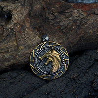 Viking necklace power of the Nordic wolves