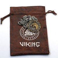 Viking necklace power of the Nordic wolves