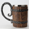 Large Viking Wooden Mug