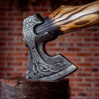 Viking camp axe