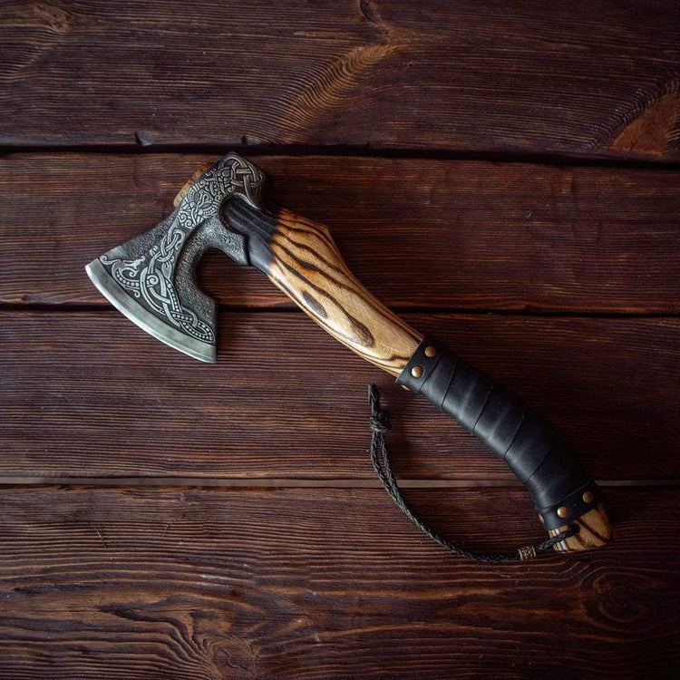 Viking camp axe