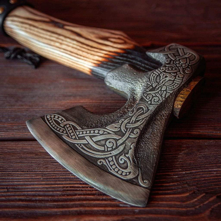 Viking camp axe