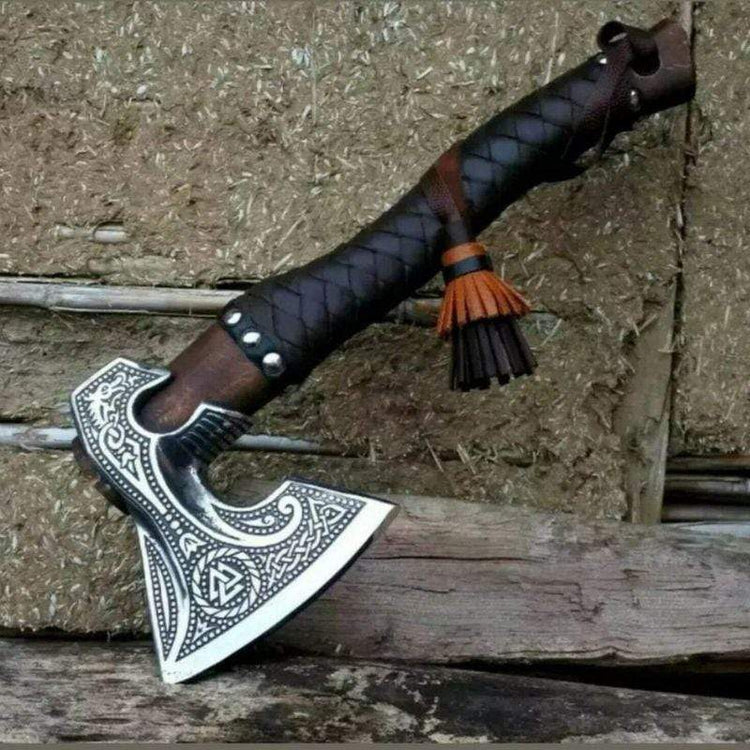 Valknut Viking Battle Axe