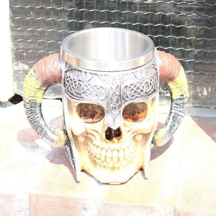 Skull and crossbones teacup