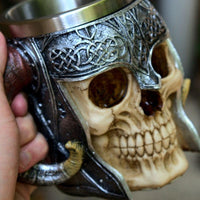 Skull and crossbones teacup