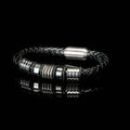 Viking training bracelet in braided leather