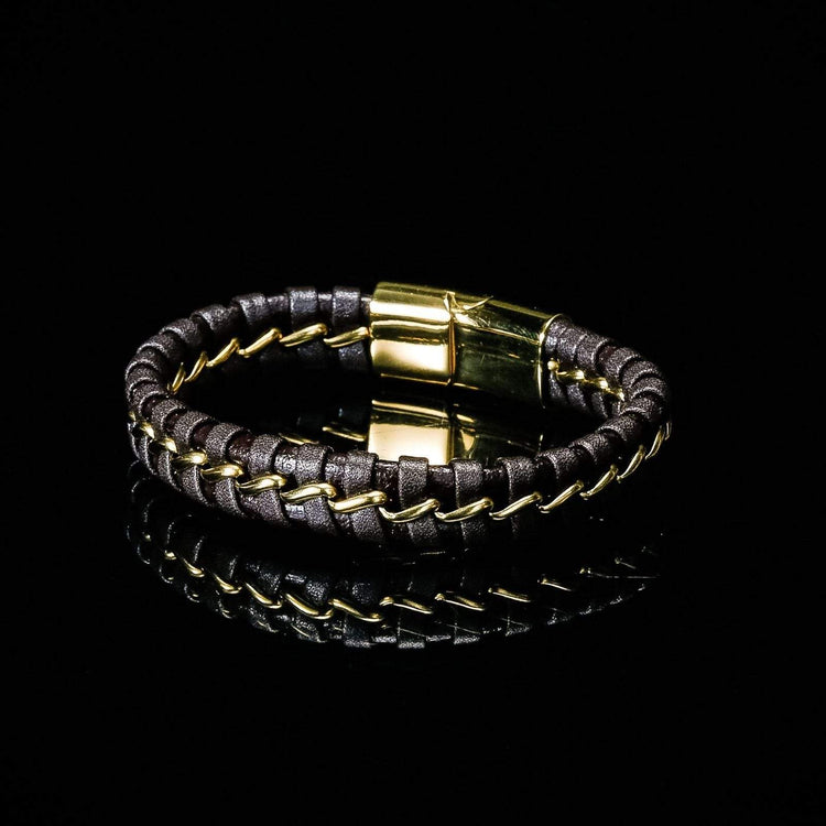 Precision Viking Bracelet in braided leather