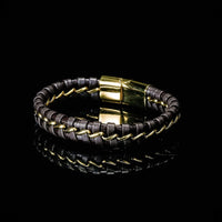 Precision Viking Bracelet in braided leather