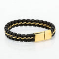 Precision Viking Bracelet in braided leather