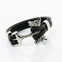 Wolf Leather Bracelet