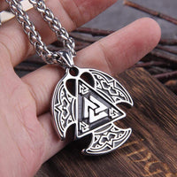 Viking power necklace - Rune Valknut