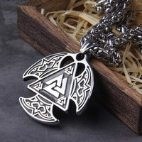 Viking power necklace - Rune Valknut