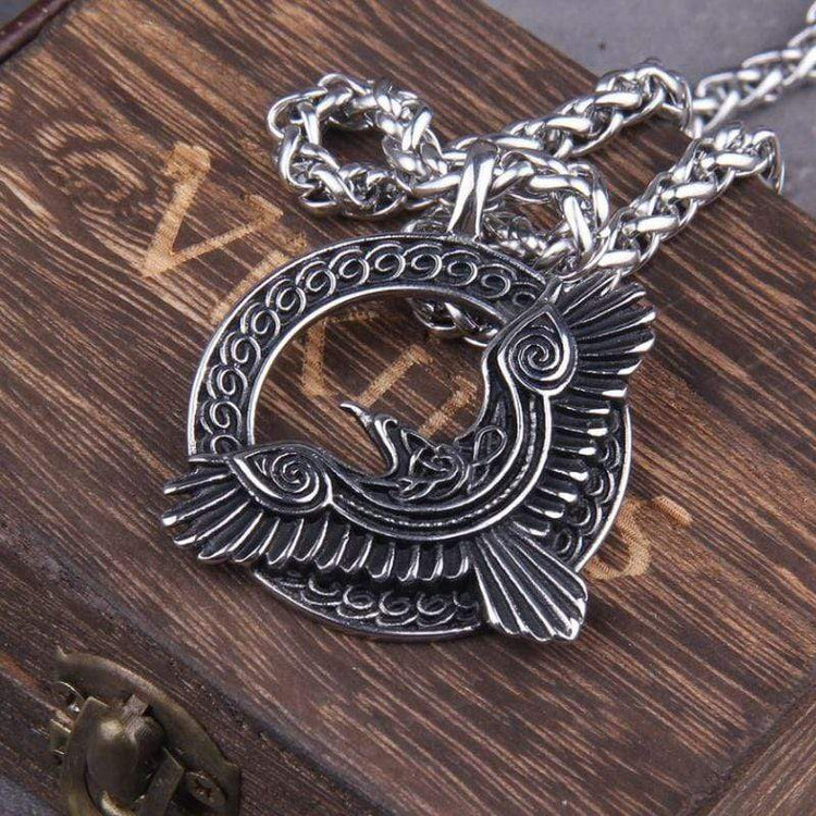 Odin's Glory Necklace - raven of vision
