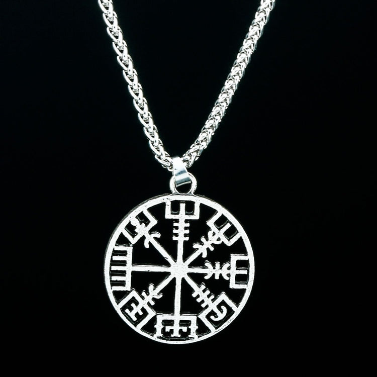 Viking Necklace Vegvisir Compass