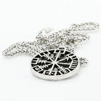 Viking Necklace Vegvisir Compass