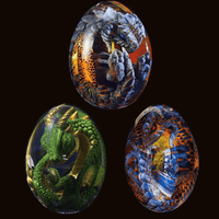 Dragon's egg - Transparent resin