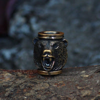 Hair beads/beards berserker bear - 3 pieces stainless steel