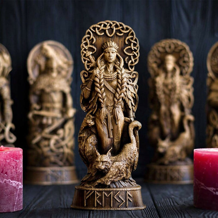 Statuette of the Viking gods in resin