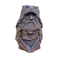 Wooden Viking statuette of Nordic gods