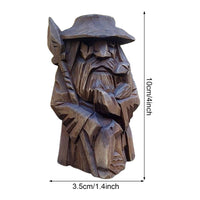 Wooden Viking statuette of Nordic gods