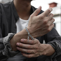 '' Your life depends on you '' Stainless steel bracelet