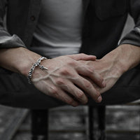 '' Your life depends on you '' Stainless steel bracelet